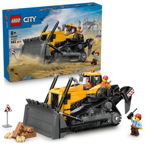 LEGO City Yellow Bulldozer Construction Vehicle Toy 60466