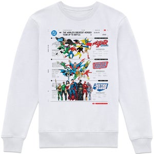 DC Comics Justice League Through The Ages Sweatshirt - White