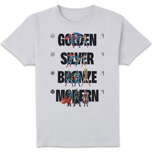 DC Comics Justice League DC Through The Ages Unisex T-Shirt - White