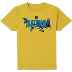 DC Comics Justice League  Batman Through The Ages Unisex T-Shirt - Yellow