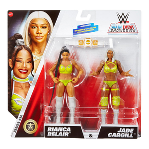 WWE Main Event Showdown 2-Pack Series 22 Jade Cargill & Bianca Belair Action Figures (6")