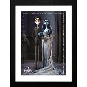 Corpse Bride Emily & Victor 30 x 40cm Framed Collector Print