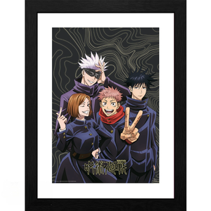 Jujutsu Kaisen Team picture 30 x 40cm Framed Collector Print