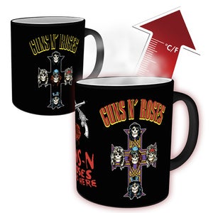 Guns N Roses Cross Heat Change Mug