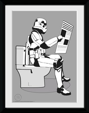Original Stormtrooper Storm Pooper 30 x 40cm Framed Collector Print