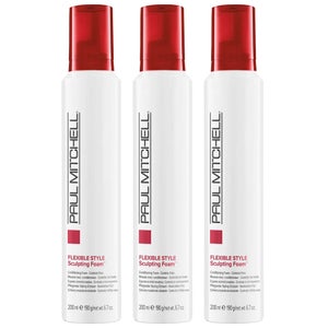Paul Mitchell Trio: Flexible Style Sculpting Foam 200ml x 3