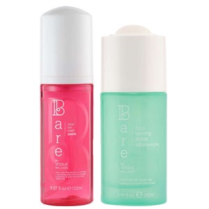 Bare by Vogue Duo: Body Clear Tan Water Dark 150ml & Face Tanning Drops Medium/Dark 30ml