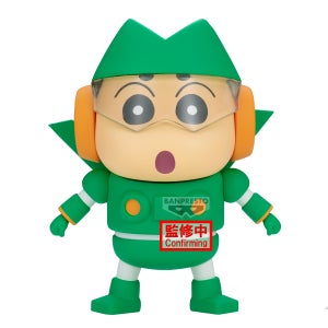 Banpresto Crayon Shinchan Cosplay Shinchan Kantam Robo Shinchan & Shiro Shinchan Figure Version A: Kantam Robo Shinchan