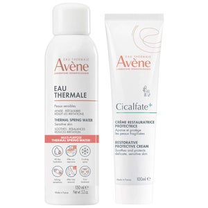 Avène Duo: Cicalfate+ Restorative Protective Cream 100ml, Thermal Spring Water Spray 150ml