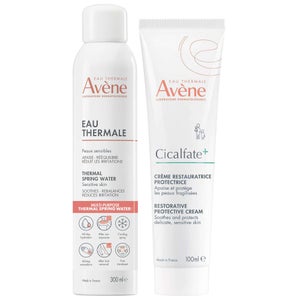 Avène Duo: Thermal Spring Water Spray 300ml, Cicalfate+ Restorative Protective Cream 100ml