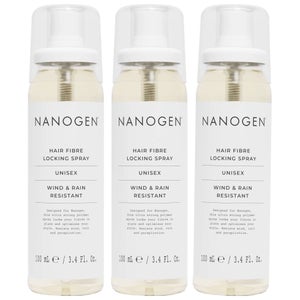 Nanogen Trio: Thickening Styling Hair Fibre Locking Spray 100ml x 3