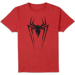 Marvel Black Spidey Symbol Unisex T-Shirt - Red