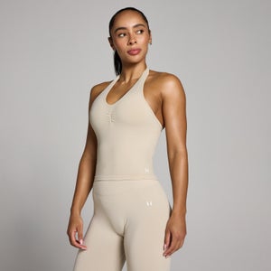 MP Women's Tempo Seamless Halter Neck Vest - Desert Sand