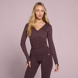 MP Women's Tempo Seamless Cropped Jacket - Fudge