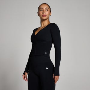 MP Women's Tempo Seamless Cropped Jacket - Black