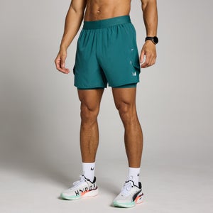 MP Men's Hybrid Lightweight 5" 2-in-1 Shorts - Rich Teal