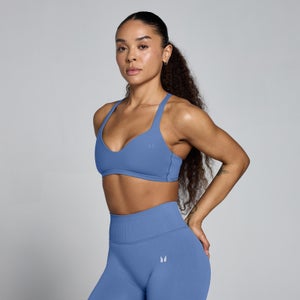 MP Women's Tempo Twist Back Sports Bra - Slate Blue