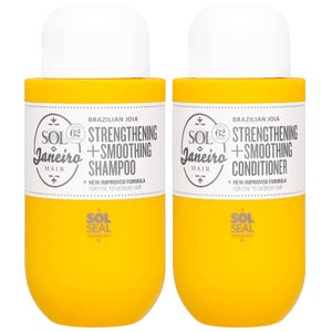 Sol De Janeiro Duo: Brazilian Joia Strengthening + Smoothing Conditioner 295ml & Shampoo 295ml