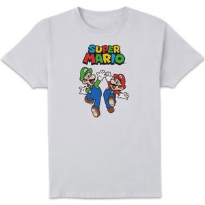 Nintendo Super Mario And Luigi Unisex T-Shirt - White