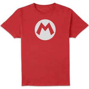Nintendo Super Mario Badge Unisex T-Shirt - Red
