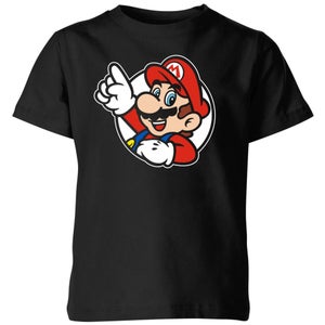 Nintendo Super Mario It's A Me Mario Kids' T-Shirt - Black