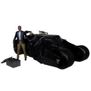 DC Multiverse Vehicle Tumbler with Lucuis Fox (The Dark Knight) (Gold Label)