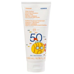 KORRES Sun Care Yoghurt Kids Comfort Sunscreen Emulsion Body + Face SPF50 200ml