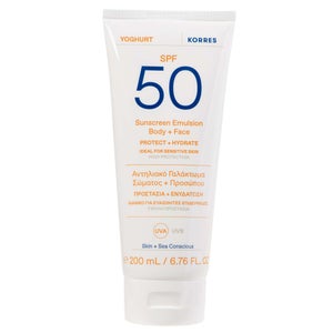 KORRES Sun Care Yoghurt Sunscreen Emulsion Body + Face SPF50 200ml