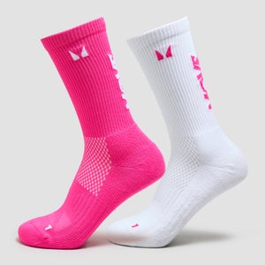 MP Move Club Running Socks (2 pack) - Candy Pink