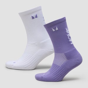 MP Move Club Running Socks (2 pack) - Dusted Grape