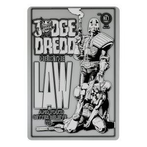 2000 AD Judge Dredd Comic Book Cover Ingot