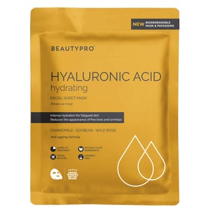 BeautyPro Hyaluronic Hydrating Face Sheet Mask