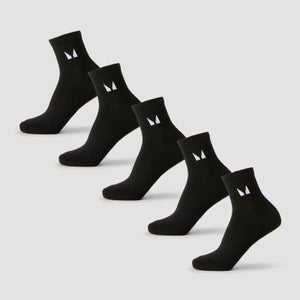 MP Unisex Ankle Socks (5 Pack) - Black