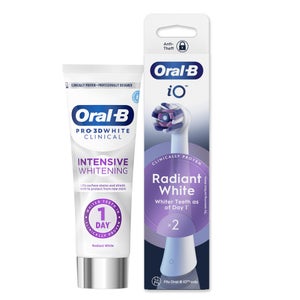 Oral-B Whitening Duo with 2ct White Brush Heads