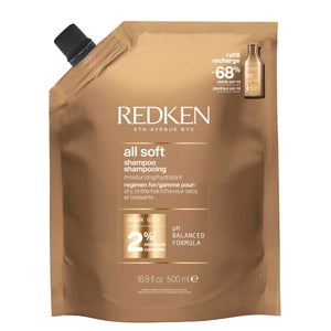 Redken All Soft Shampoo Refill Pouch 500ml