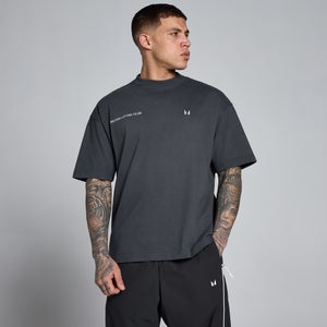 MP Men's Lift Graphic Washed Oversized Cotton T-Shirt - Dark Grey