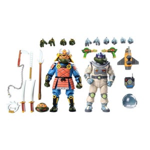 NECA Teenage Mutant Ninja Turtles (Cartoon) Action Figure 2 Pack Space Adventure & Samurai Turtles (18cm)