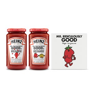 Mr. Ridiculously Good's Limited Edition Smooth Tomato Bolognese Bundle 2x 490g with FREE BOOK