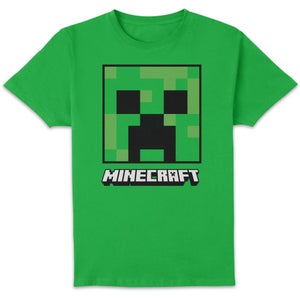 Minecraft Box Creeper Face Unisex T-Shirt - Kelly Green