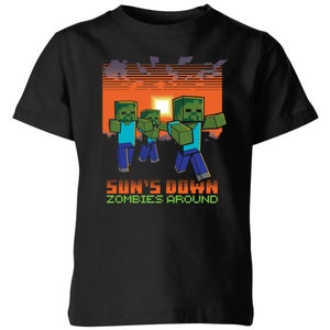 Minecraft Zombies About Kids' T-Shirt - Black