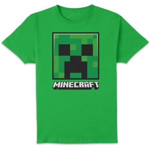 Minecraft Creeper Face Unisex T-Shirt - Kelly Green