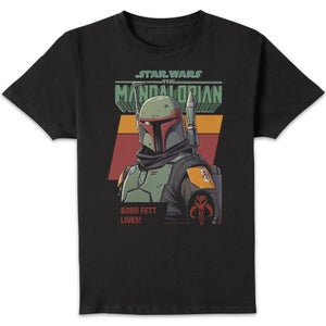 Star Wars The Mandalorian Boba Fett Lives! Unisex T-Shirt - Black