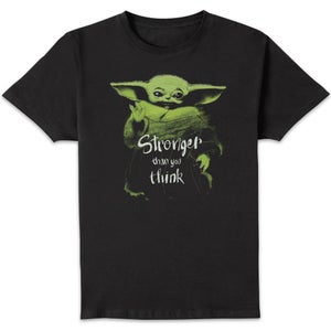 Star Wars The Mandalorian Stronger Than You Think Unisex T-Shirt - Black