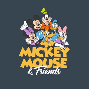 Disney Friends Unisex T-Shirt - Charcoal