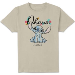 Disney Stitch Ohana Means Family Unisex T-Shirt - Cream