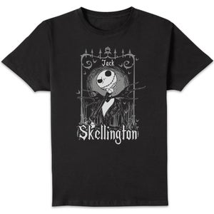 The Nightmare Before Christmas Jack Skellington In Frame Unisex T-Shirt - Black