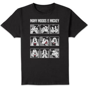 Disney Many Moods Of Mickey Unisex T-Shirt - Black