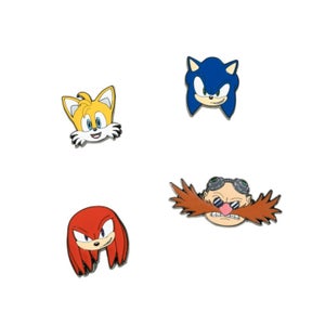 Sonic The Hedgehog Set Of 4 Pins