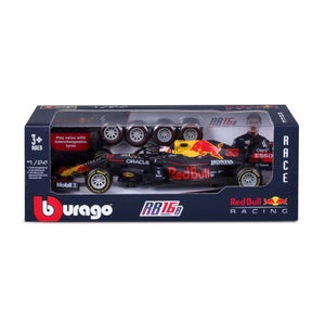 1:24 F1 RED BULL TOY TYRE CHANGING RACING CAR (2021) VERSTAPPEN PLAYSET