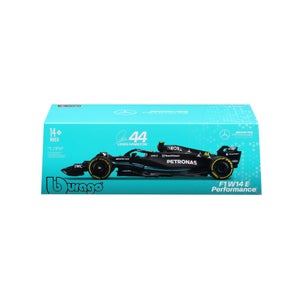 Bburago F1 Mercedes Benz W14 2023 With Hamilton Helmet 1:24 Scale Collectible Model